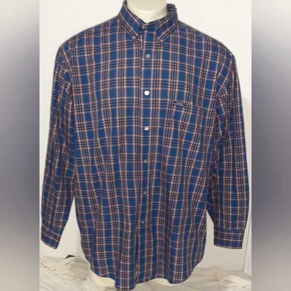 Vintage Chaps Ralph Lauren Button - Down Long Sleeve Plaid Shirt Size XL - Picture 1 of 4